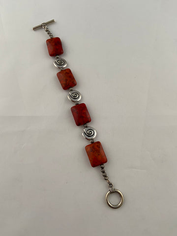 Red Howlite Bracelet