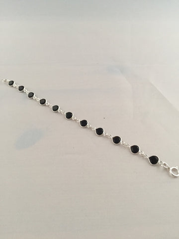 Onyx Sterling Silver Bracelet