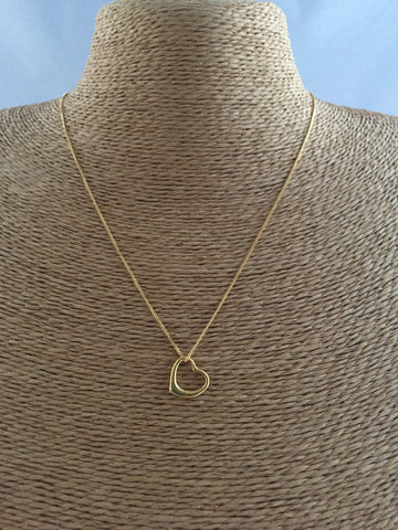 Gold Plated Sterling Silver Heart on Chain