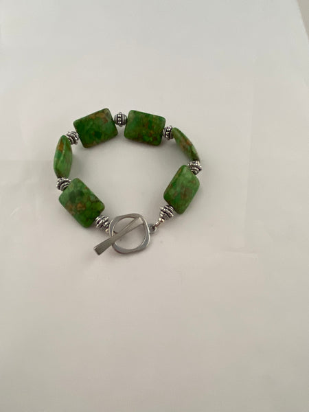 Green Howlite Bracelet